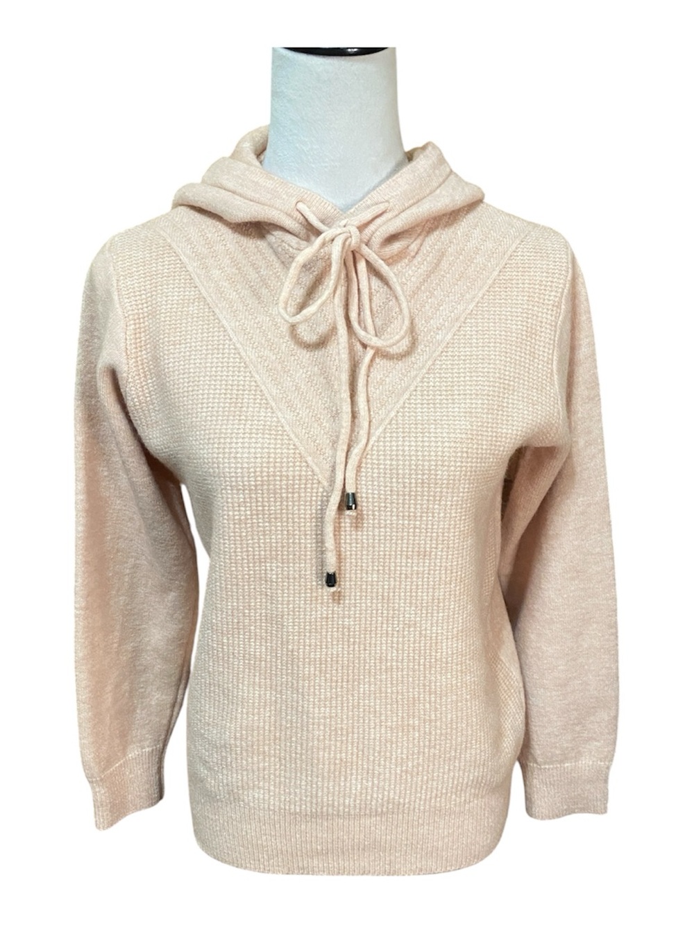 NWT S. CHRISTINA Cashmere Cozy Knit Hoodie Sweater